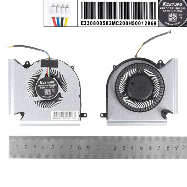 Ventoinha GPU para Portátil MSI GE66, GP66, GL66 Series - Referências N453, N454