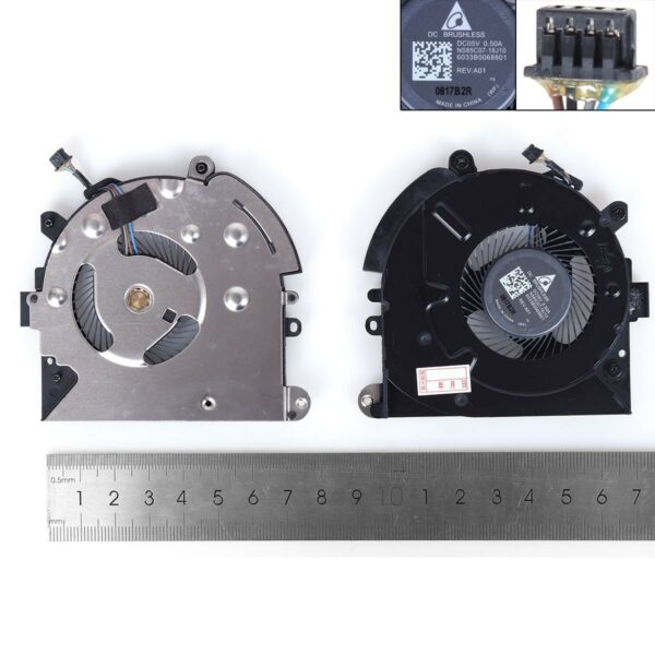 Ventoinha CPU para Portátil HP Elitebook 730, 735, 830, 835 G5 G6 Series