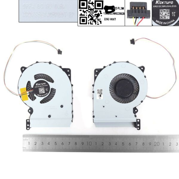 Ventoinha CPU para Portátil ASUS Y5000U, A407U, Y4000U, F507U, X507UBR - Cooler de Substituição Compatível