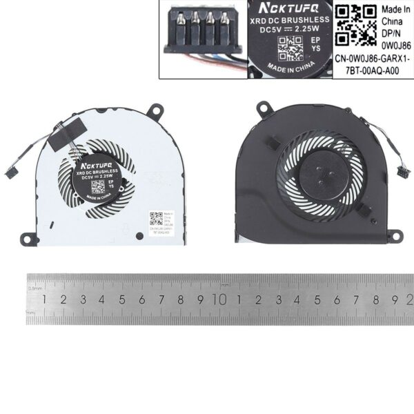 Ventoinha para Portátil Dell Latitude E5480 E5490 E5491 E5495 - PN: 0NV7FD