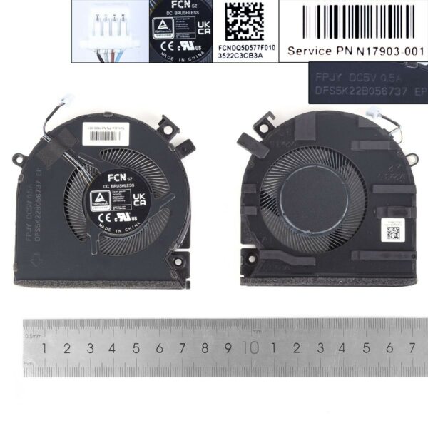 Ventoinha para Portátil HP 15-FA Series | TPN-Q278 TPN-Q279 | Substituição de Alta Qualidade