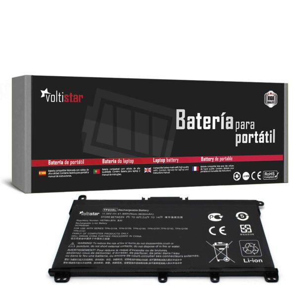 Bateria para Portátil HP Pavilion 14-BP 14-BF 14-BK 15-CC 15-CD 15-CK 17-AR Series, x360, 250 G8, 340S G7 - TF03XL HT03XL 11.55V 39Wh