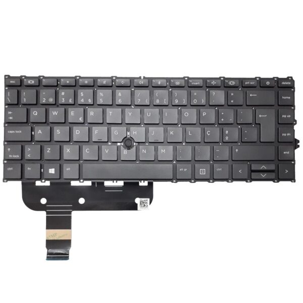 Teclado retroiluminado para HP EliteBook 840 G7 em Português
