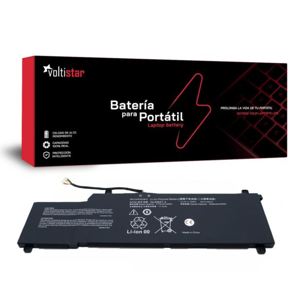 Bateria para Portátil Clevo NL55AU NL50GU NL50G1 NL50RU NL40PU2 NL40GU - P/N NL40BAT-4 - 15.2V 3175mAh 49Wh