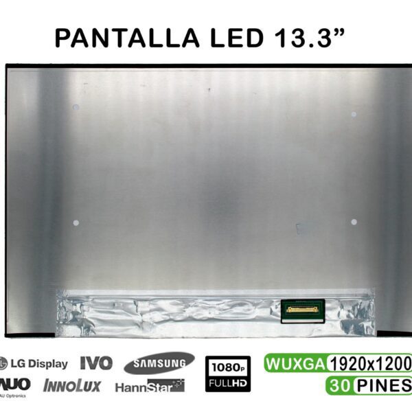 Ecrã 13.3" WUXGA (1920x1200) 30 Pinos para Portátil - N133JCA-EE1 e Compatíveis