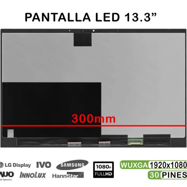 ECRÃ LED DE 13,3" PARA PORTÁTIL OLED ASUS ZENBOOK FLIP 13 UX363E FHD