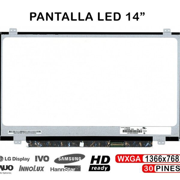 ECRÃ LED DE 14" PARA PORTATIL N140BGE-E33 EDP HD LED SLIM DE 30 PINES