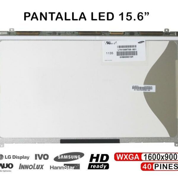 ECRÃ LED DE 15,6" PARA LAPTOP LTN156KT06-801