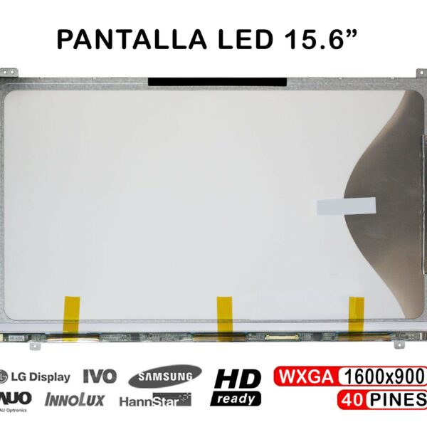 Ecrã LED 15.6" WXGA++ (1600x900) 40 Pinos para Portátil Samsung LTN156KT03 e Compatíveis