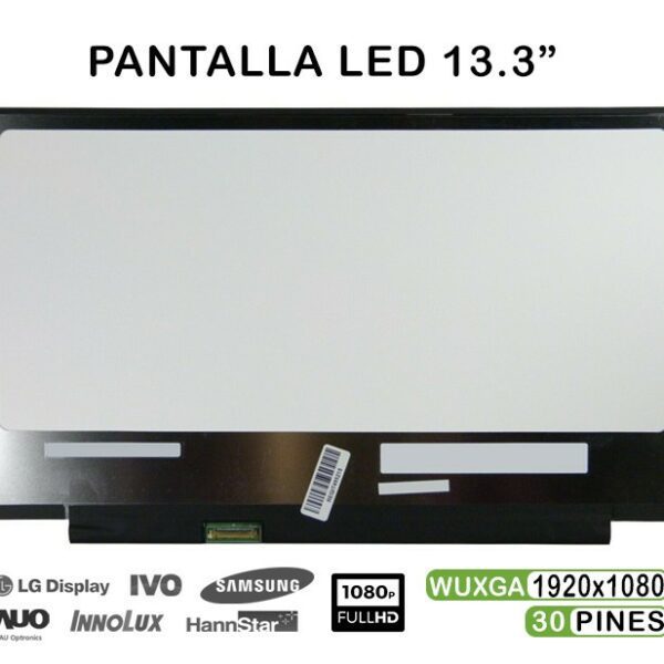 Ecrã LED 13.3" FHD IPS 30 Pinos para Portátil - G33C0009K110