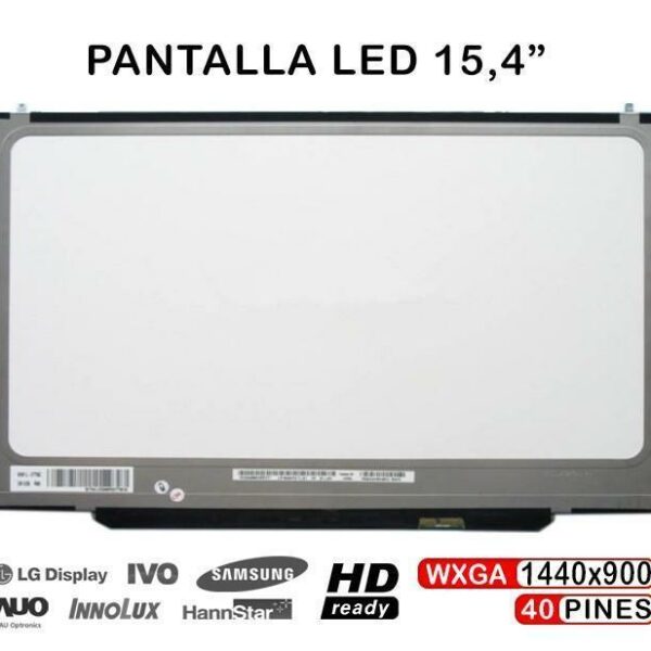 Ecrã LED 15.4" WXGA+ (1440x900) para Apple MacBook Pro A1286 - Compatível com LP154WP4, N154C6-L04