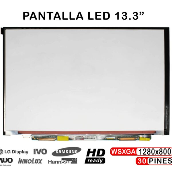 Ecrã LED 13.3" WSXGA (1280x800) 30 Pinos para Portátil Sony VAIO VGN-SR Series - Compatível LTD133EWZX LTN133AT05