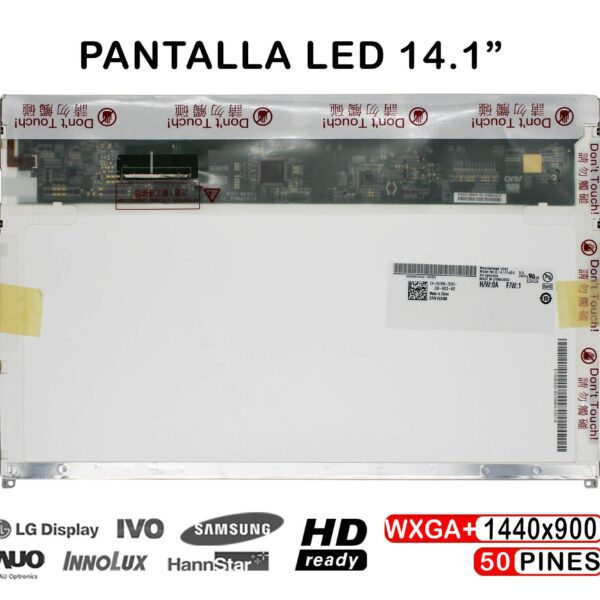 Ecrã LED 14.1" WXGA+ (1440x900) para Portátil - Compatível B141PW04 V0 HW0A