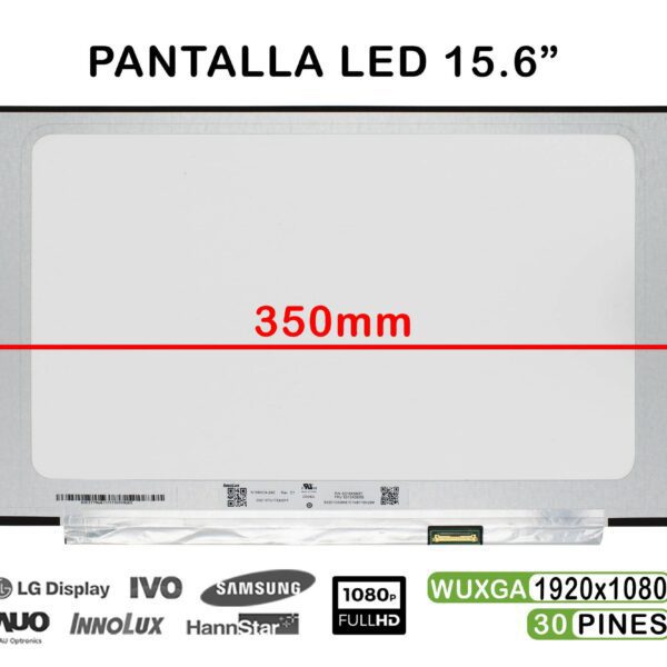 Ecrã 15.6" FHD Brilho 30 Pinos Inferior Direito para Portátil - B156HTN06.2 NV156FHM-N68