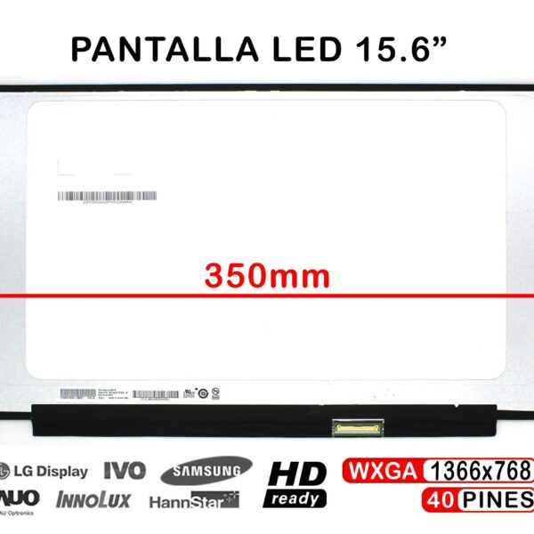 ECRÃ LED 15.6" WXGA (1366x768) 40 Pinos Inferior Direito para Portátil - B156XTK02.0