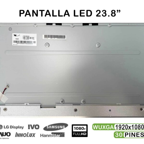 ECRÃ LED DE 23.8" PARA PORTATIL HP AIO ELITEONE 800 G3 SERIES LTM238HL06