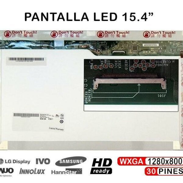 Ecrã LED 15.4" WXGA (1280x800) 30 Pinos para Portátil - Compatível AUO B154EW09 V1