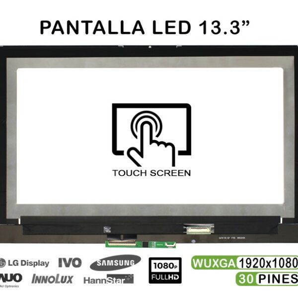 Ecrã Sensível ao Toque 13.3" FHD para Portátil Lenovo Yoga 720-13IKB - M133NWF4 R0