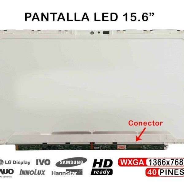 Ecrã LED 15.6" WXGA (1366x768) 40 Pinos para Portátil LG P53 / XNOTE P53 Series - LP156WH5-TJA1