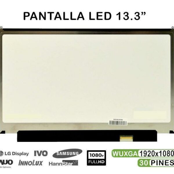 Ecrã LED 13.3" IPS FHD para Portátil - LP133WF6-SPB1 30 Pinos