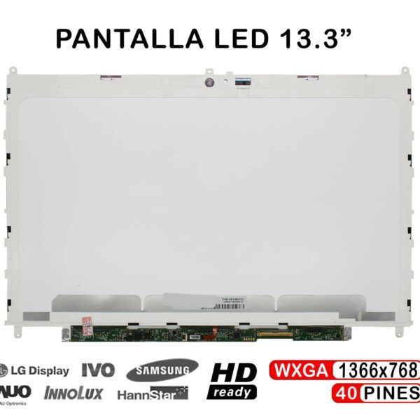 ECRÃ LED DE 13.3" PARA PORTATIL LP133WH4-TJA1 F2133WH4 F2133WH4-A21