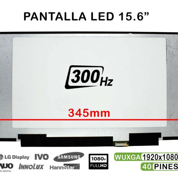 ECRÃ PARA PORTÁTIL 15,6" LQ156M1JW25 LED 1920×1080