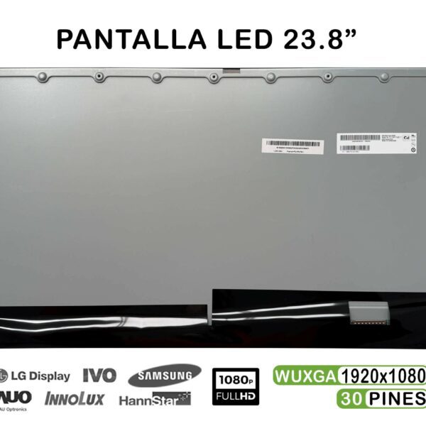 Ecrã LED 23.8" FHD (1920x1080) 30 Pinos para Portátil - Compatível M238HVN02.1