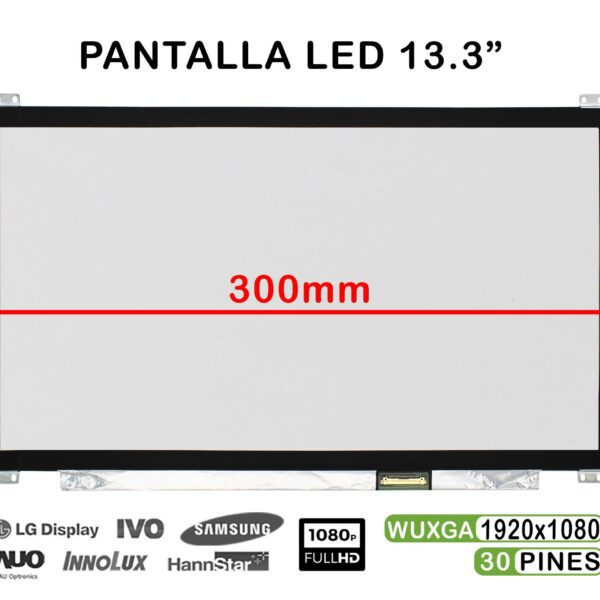 ECRÃ LED DE 13.3" PARA PORTATIL N133HCE-EN2 REV.C1 FULLHD