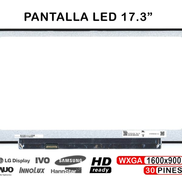 ECRÃ LED DE 17.3" PARA PORTATIL N173FGA-E34 REV.C2, N173FGA-E34 REV.C3