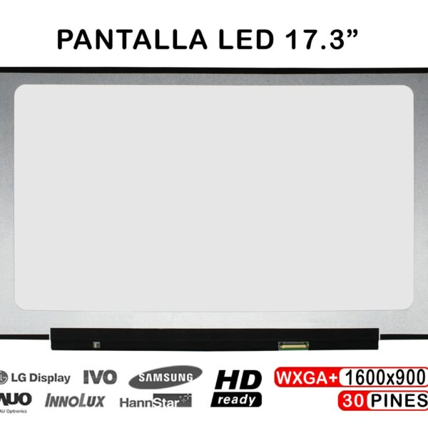 ECRÃ LED DE 17.3" PARA PORTATIL NT173WDM-N23 V8.0 NT173WDM-N25