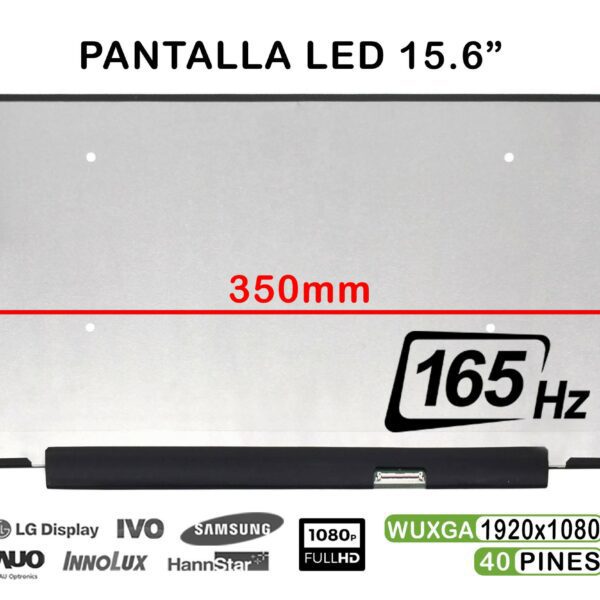Ecrã LED 15.6" FHD 165Hz para Portátil - NV156FHM-NY8 40 Pinos | Green Computer
