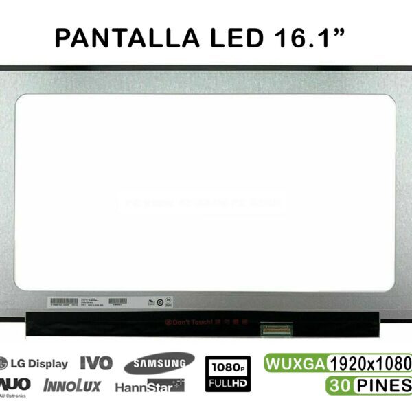 Ecrã Fosca LED 16.1" FHD (1920x1080) 30 Pinos para Portátil - NV161FHM-N41
