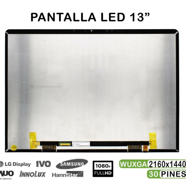 Ecrã LED 13" 2160x1440 30 Pinos para Portátil Huawei Matebook 13 HN-W Series - TV130WTM-NH0