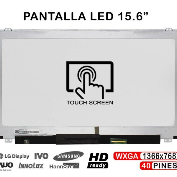 ECRÃ DE TOQUE LED DE 15,6" PARA LAPTOP NT156WHM-A00