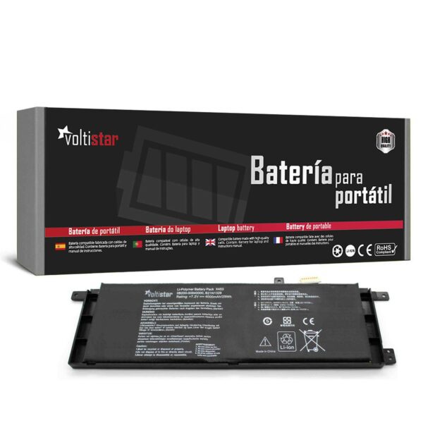 Bateria para Portátil ASUS B21N1329 0B200-00840000 - 7.4V 4500mAh - Compatível com D553M, F453, F553, X553 Series