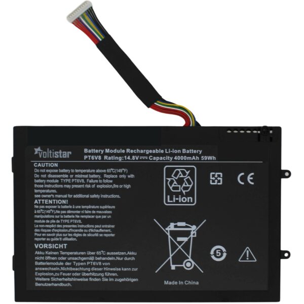 Bateria para Portátil Dell Alienware M11x M14x P06T P18G Series - P/N PT6V8 14.8V 4000mAh