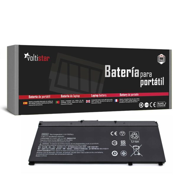 Bateria para Portátil HP Pavilion 15-CX Series, 15-CX0020NR - Compatível com SR03XL, L08855-855