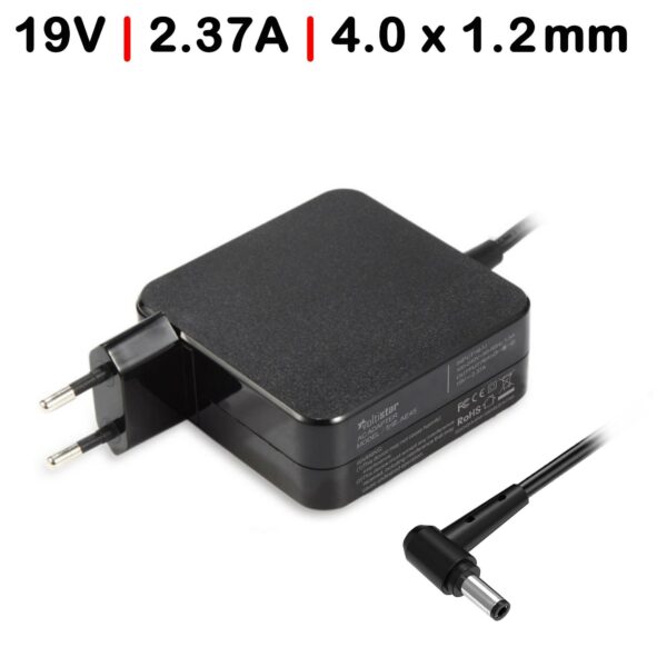 Carregador para Portátil ASUS 19V 2.37A 45W Conector 4.0x1.2mm - Compatível com VivoBook ZenBook X F R K L M Series