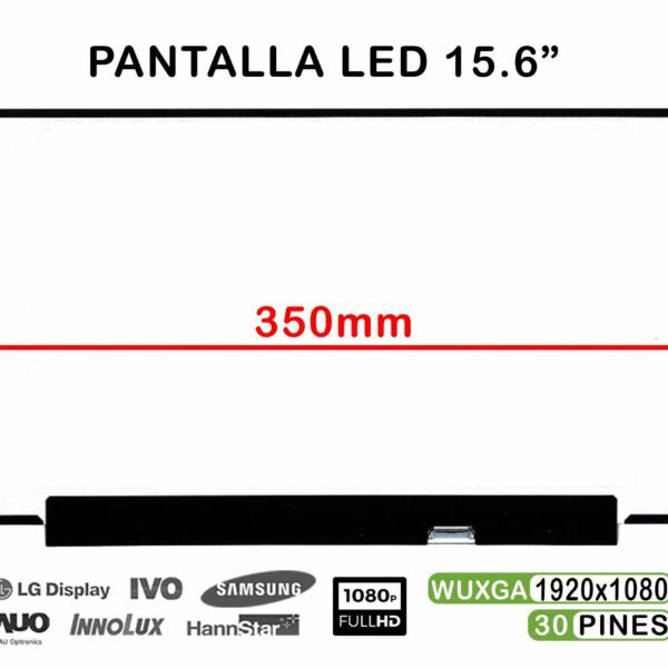 Ecrã LED 15.6" WUXGA (1920x1080) 30 Pinos para Portátil Toshiba DynaBook Portege X50-G Series - LQ156M1JW01