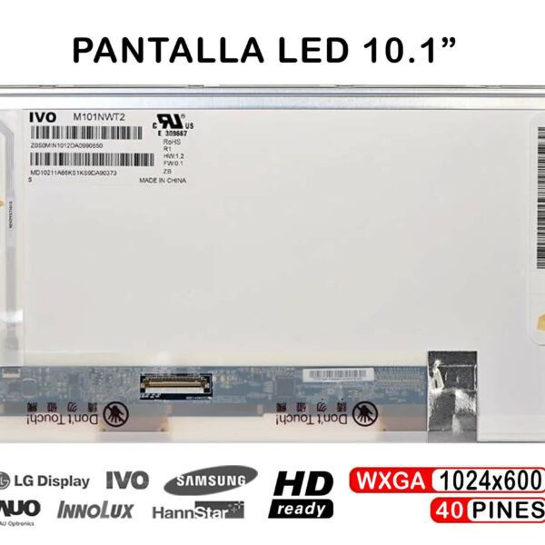 Ecrã 10.1" WSVGA 40 Pinos para Portátil eMachines 250 - Substituição de Alta Qualidade