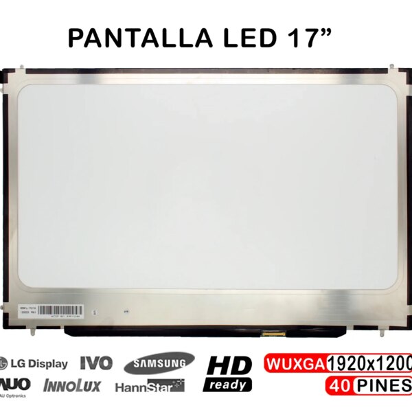 ECRÃ LED DE 17" PARA PORTATIL MACBOOK PRO A1297 A1287 UNICUERPO