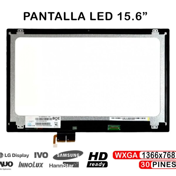 Ecrã LED Tátil 15.6" WXGA+ para Portátil Acer Aspire V5-571P V5-571PG Series - 30 Pinos