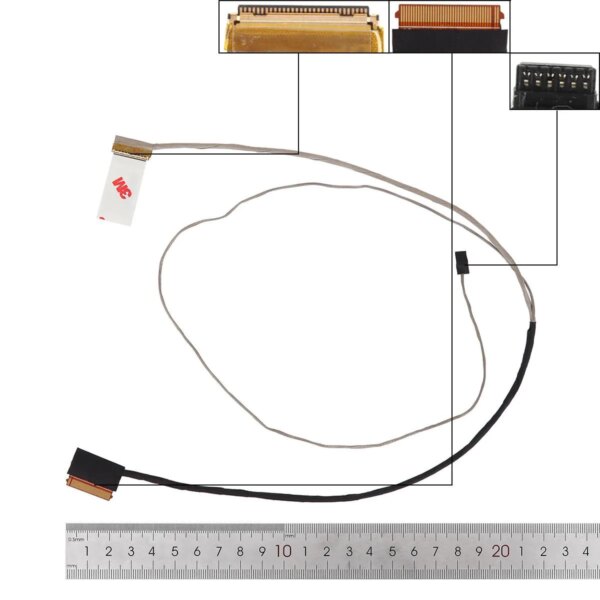 CABO FLEXÍVEL PARA HP 2PLUS 17-AB 17-W 120TX 17-W220TX 119TX 30 PINOS PARA LAPTOP