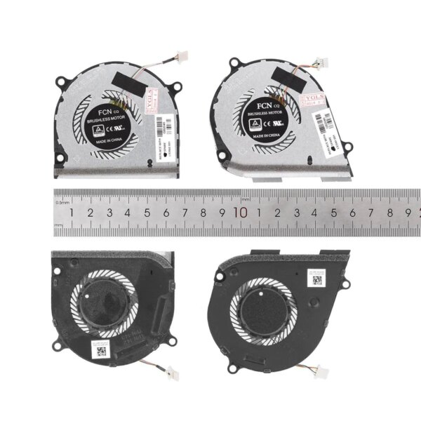 Ventoinhas de Refrigeração CPU + GPU para Portátil HP Envy x360 15-DS 15-DR Series