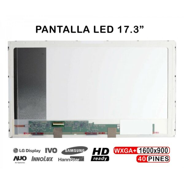 ECRÃ QUASE NOVO LED DE 17.3" PARA PORTÁTIL LP173WD1 LP173WF1 173RW01 V0