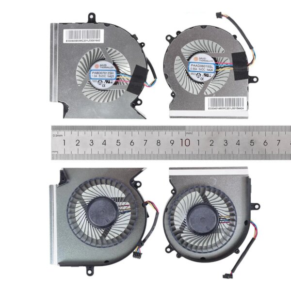 Ventoinhas CPU GPU para Portátil MSI GL65 GE65 GP65 WE65 MS-16U7 Series - N425 N426
