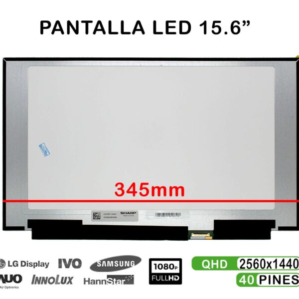 ECRÃ LED PARA PORTÁTIL DE 15,6" LQ156T1JW03