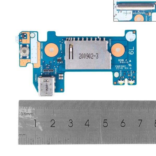 PLACA DE BOTÃO DE ENERGIA PARA LAPTOP HP 14-CF 14-DK 14-CR 14-DF