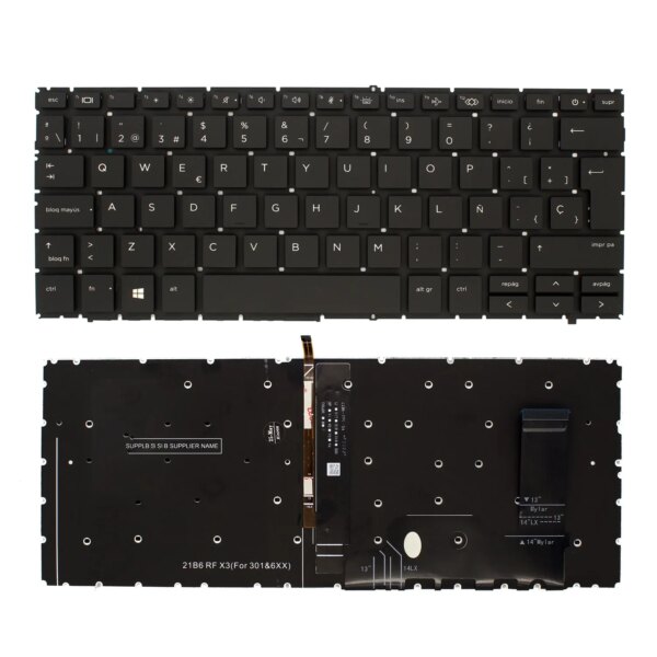 Teclado Retroiluminado Preto ES para Portátil HP EliteBook 830 G9, 840 G9, 845 G9 e ZBook Firefly 14 G9