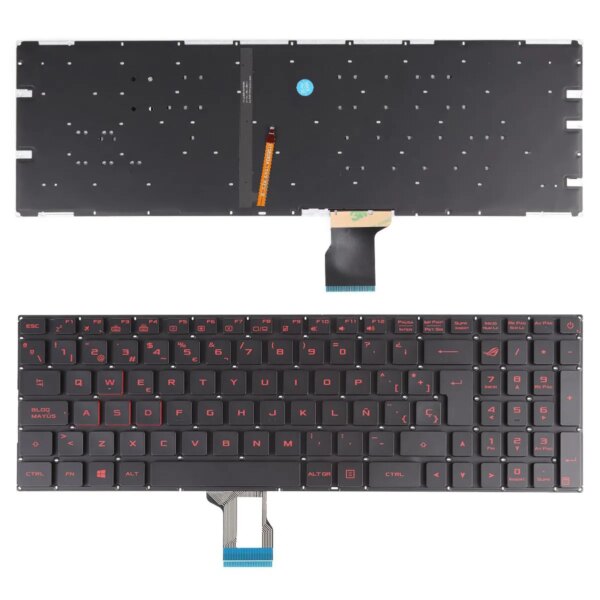 Teclado Portátil Asus GL502VM GL502VS GL502VT GL502VY GL702VS GL702V Preto Espanhol - Green Computer